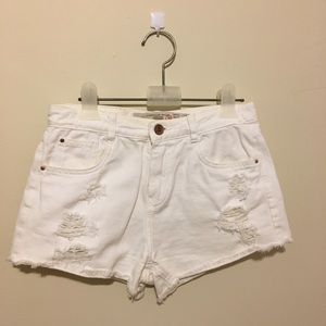 White jean  Shorts